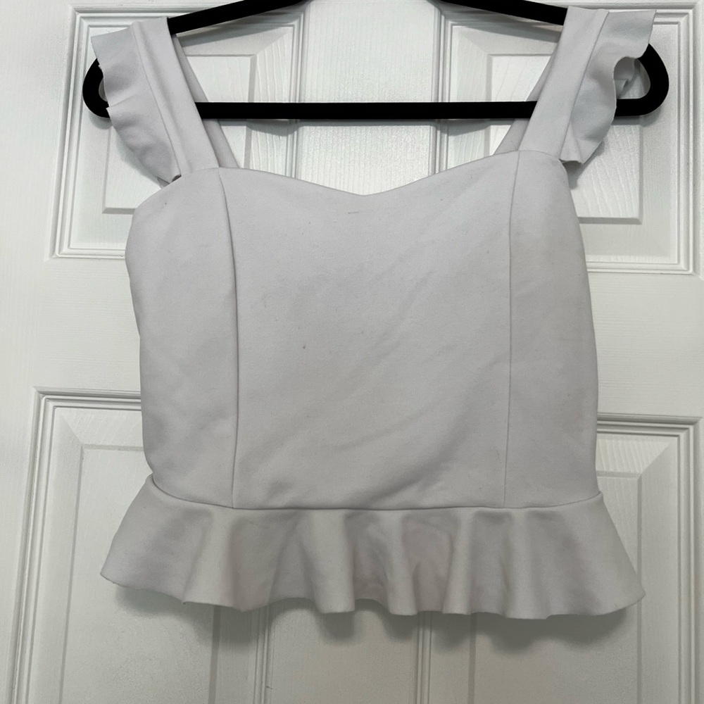 White crop top